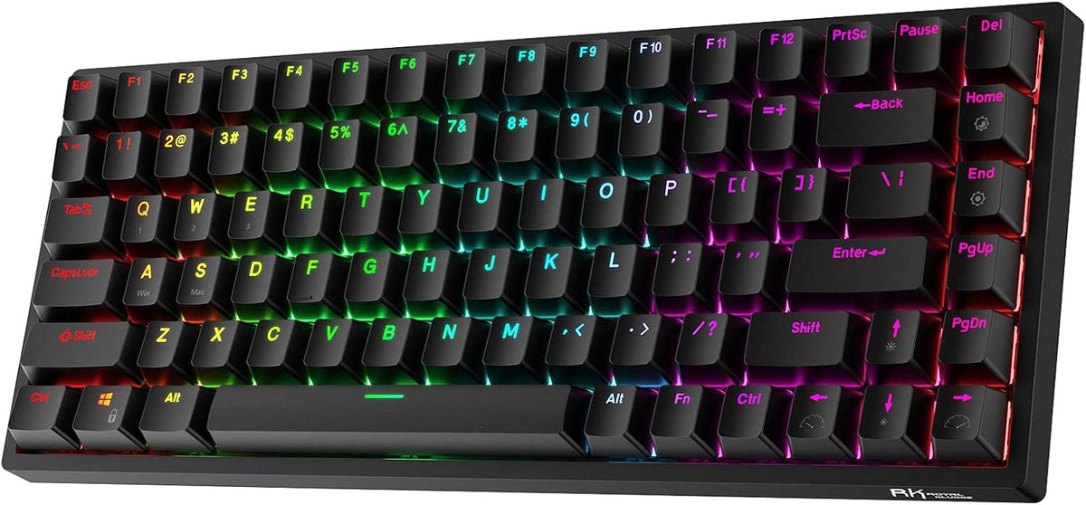 84 Keys RGB Triple Mode Hot Swappable Mechanical Keyboard X1184