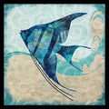 Ocean Angel Fish Framed Graphic Art J4668