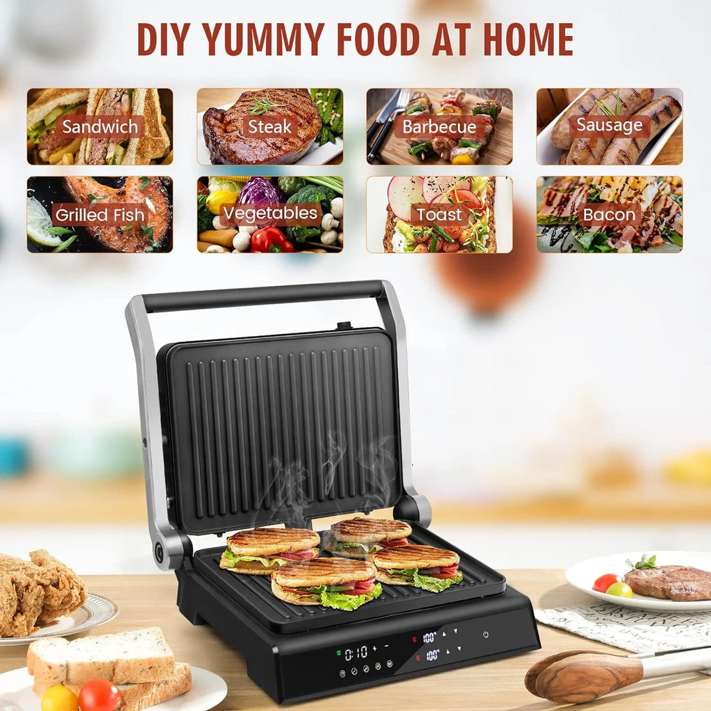 1200W Non-Stick Electric Panini Press Sandwich Maker A287562