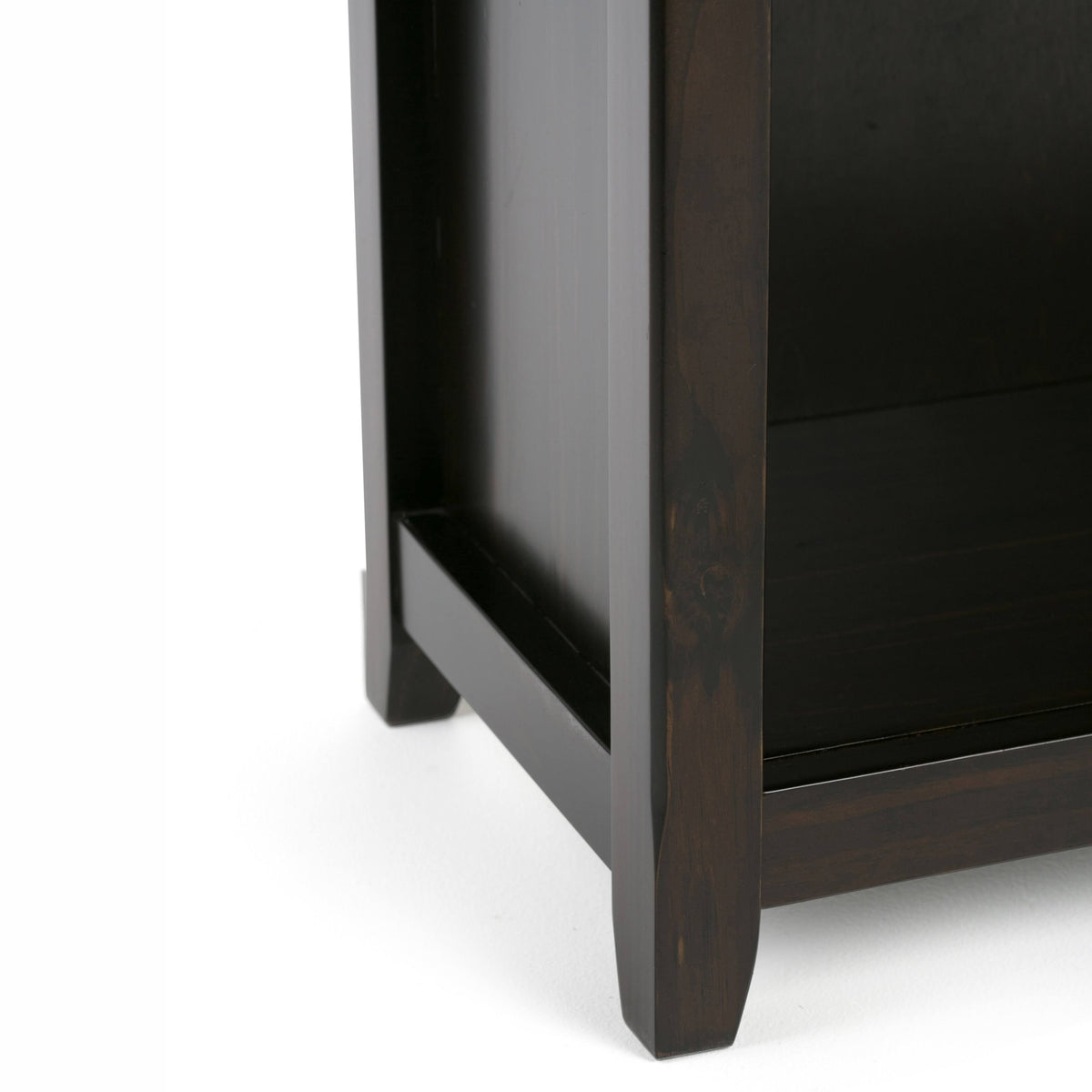 White 5 Shelf Solid Wood Bookcase Z47312