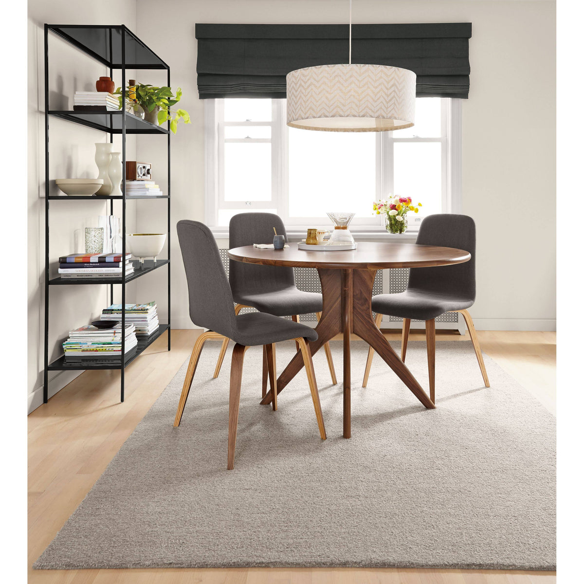 Modern Slim Bookcase Slate Blue Z44502
