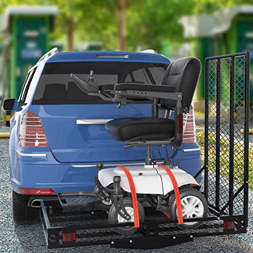 Heavy Duty Folding Hitch Cargo Carrier with Ramp, 500LBS Weight Capacity R771644