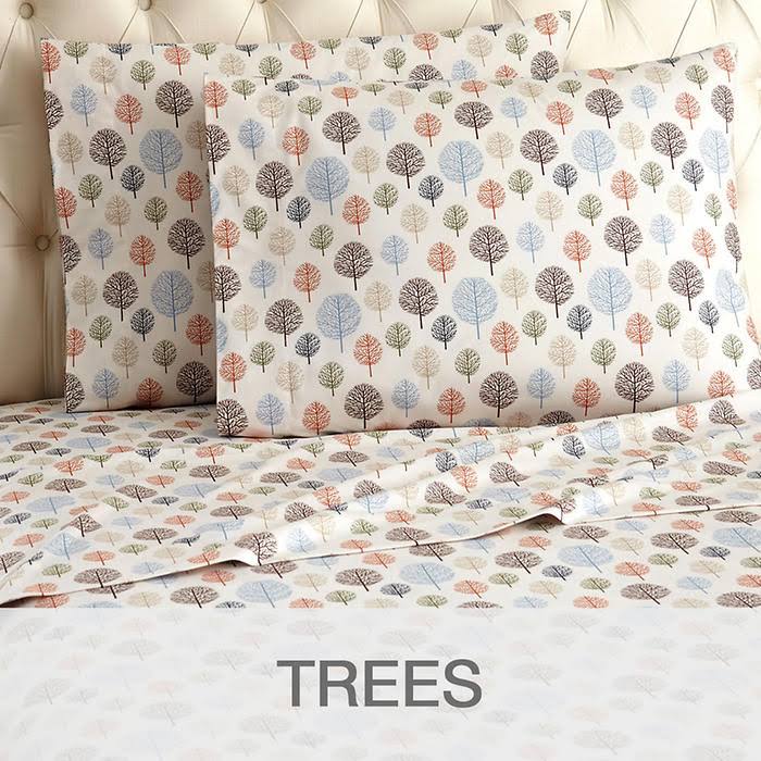 Micro Flannel Sheet Set Blue King T681294