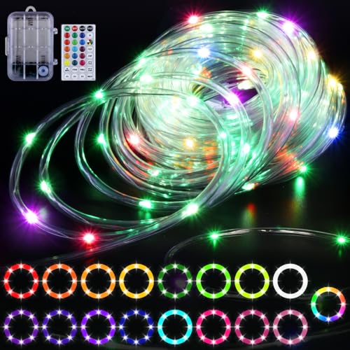 40ft LED Canopy String Lights with Remote D140