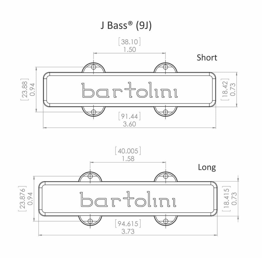 5-String J-Bass Split Coil Pickup Set I60575