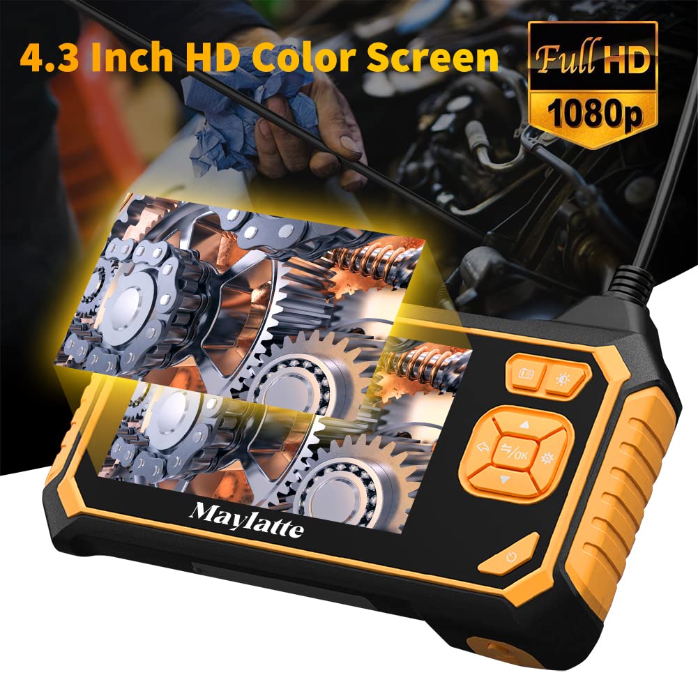 4.3 Inch 1080P HD Dual Lens Endoscope D613