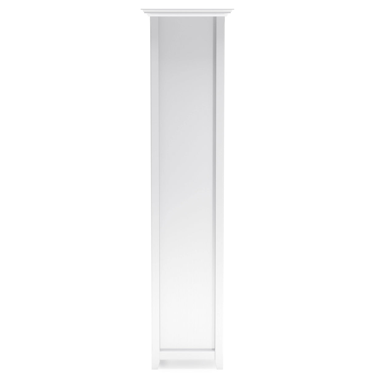 White 5 Shelf Solid Wood Bookcase Z47312