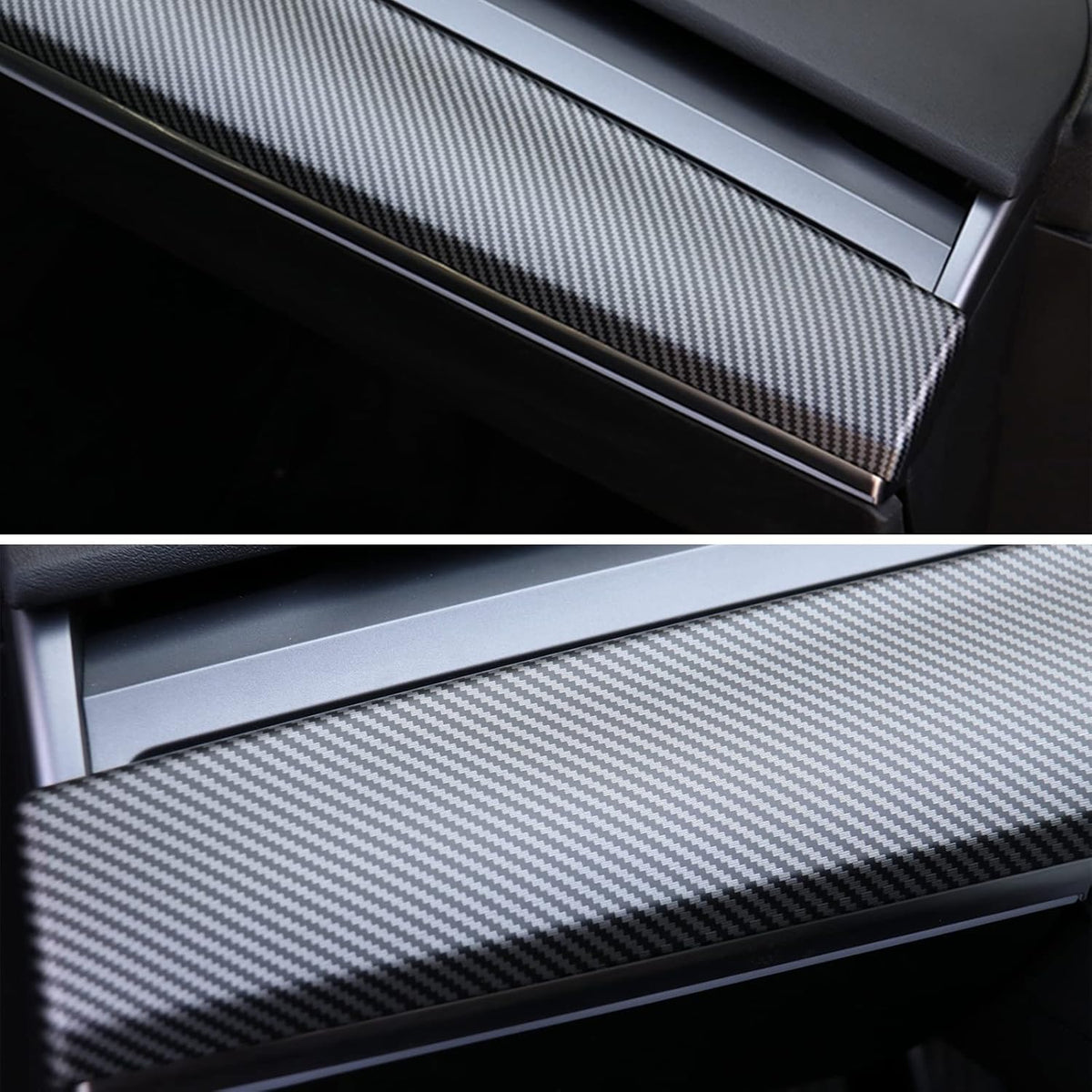 Matte Carbon Fiber Dash Cap Covers Pack of 2 F625
