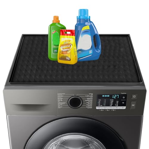 23.6" x 23.6" Silicone Waterproof Washer Dryer Top Protector Mat J1243