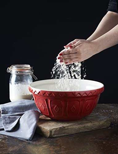 Cream 29 Centimetre Chip Resistant Earthenware Mixing Bowl H366552