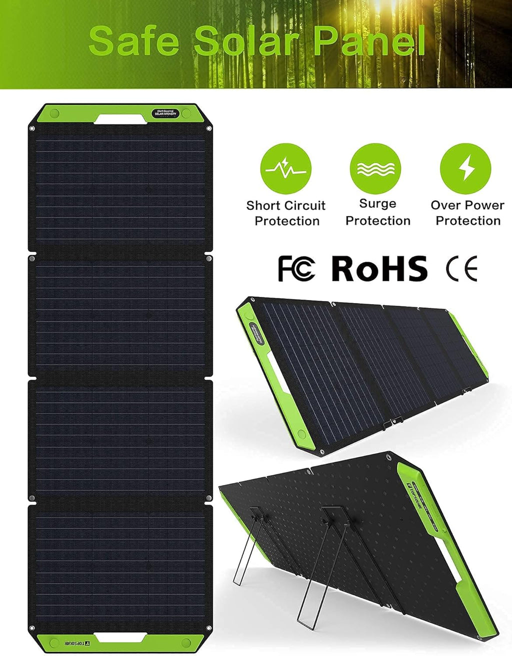 120W Foldable Portable Solar Panel Charger K6312