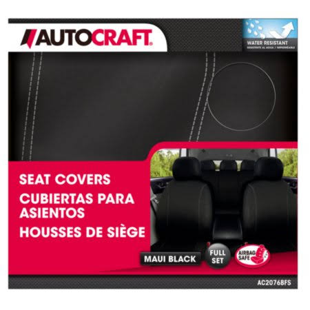 Black Neoprene Car & SUV Seat Cover Full Set H79674