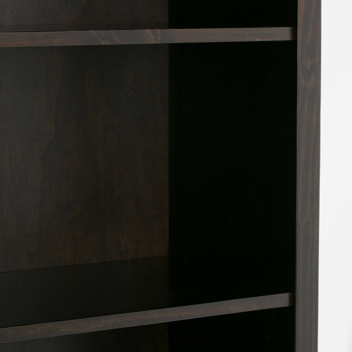 White 5 Shelf Solid Wood Bookcase Z47312