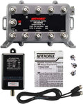 9 Port Bi-Directional Cable TV Splitter Signal Booster Kit I997