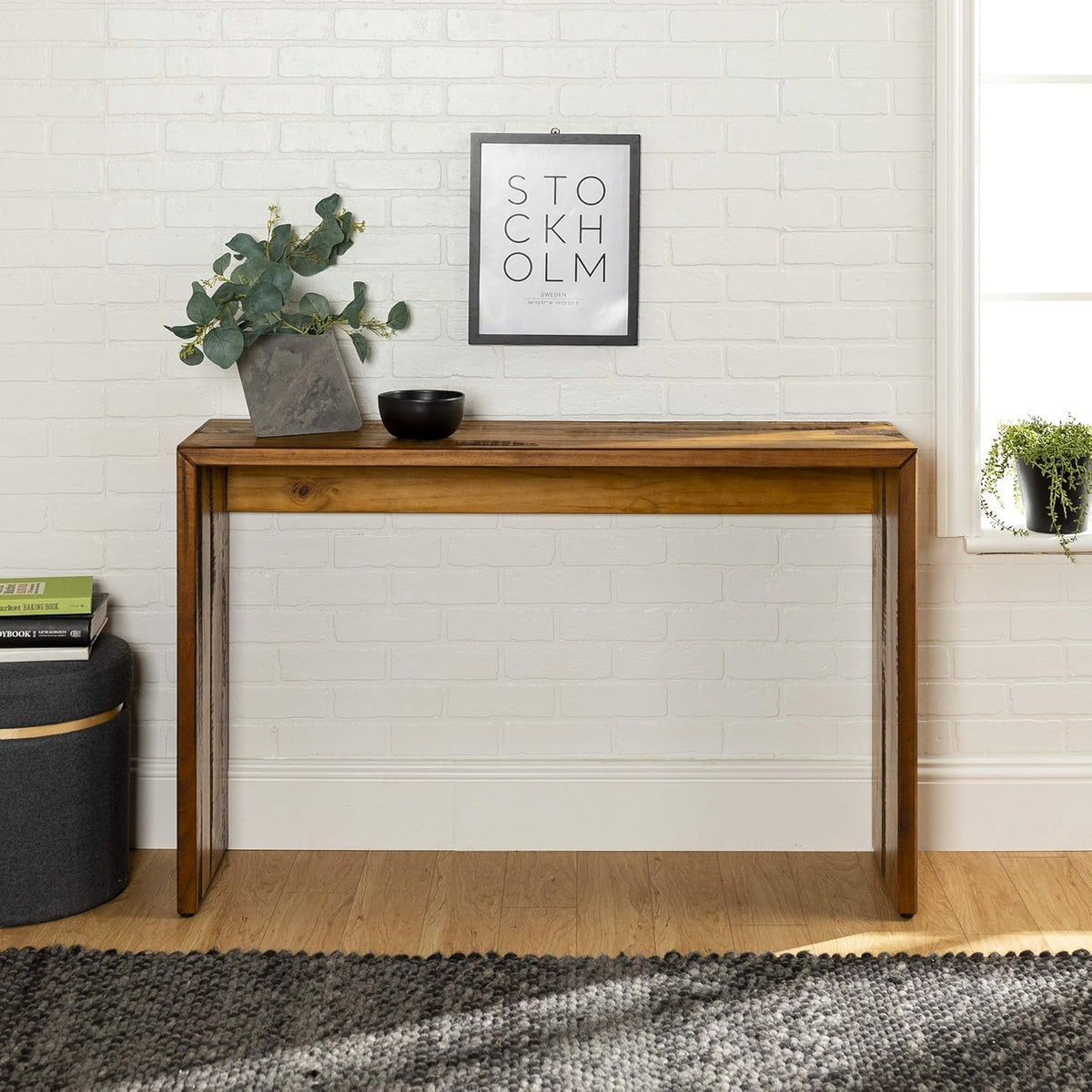 60 Inch Grey Solid Wood TV Stand P297874