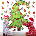 Felt Christmas Tree Ornaments Wall Hanging Xmas Tree Crafts Kit 30 Ornaments 3.12 FT R789