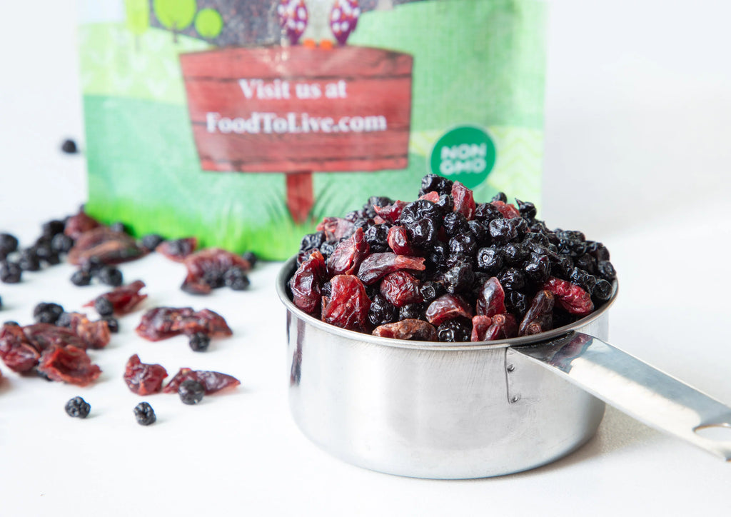 Organic Non-GMO Dried Blueberries and Cranberries Blend, 1.5 Pounds L8610
