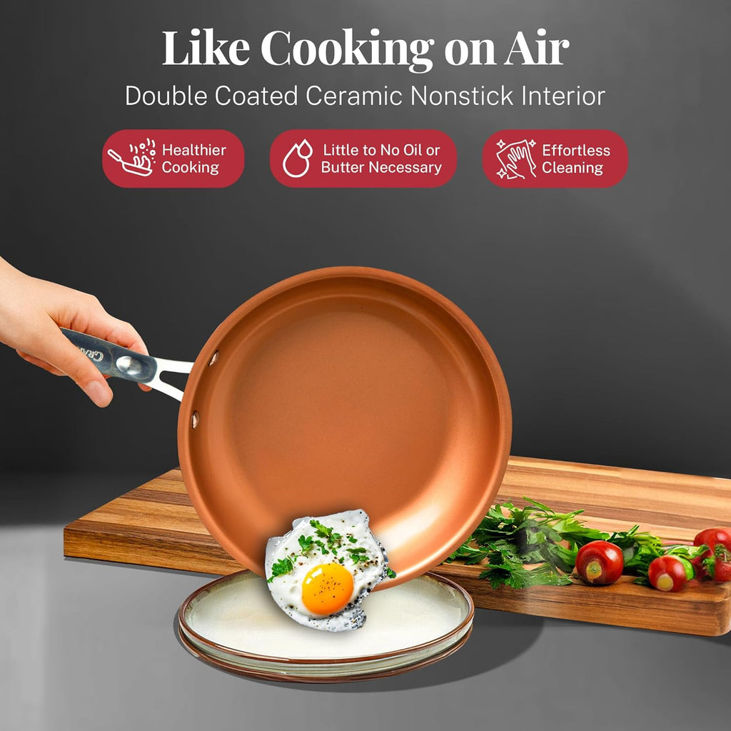 20 Pc Nonstick Ceramic Pots and Pans Set with Lids V933960