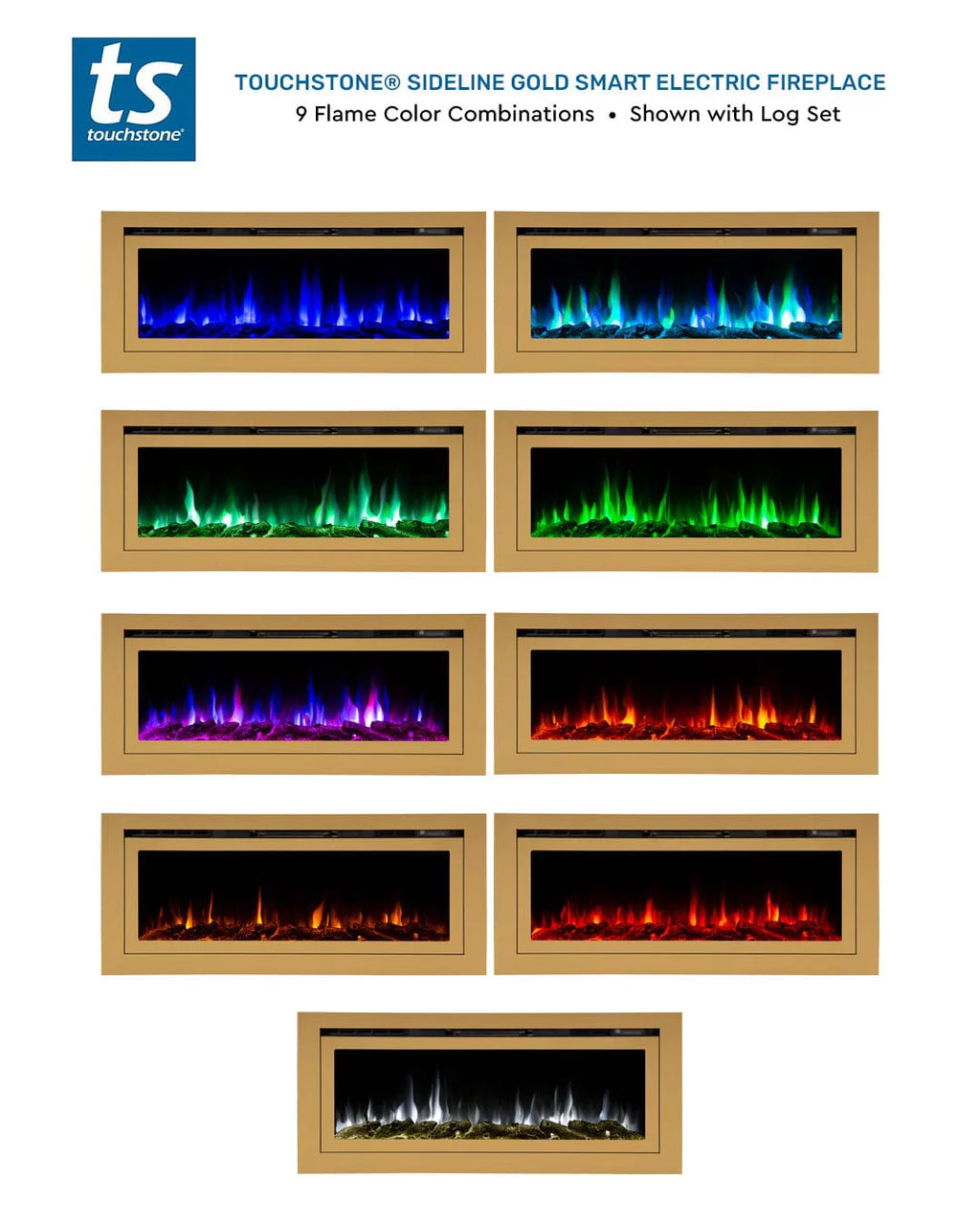 60 Inch Recessed Smart Electric Fireplace P888403