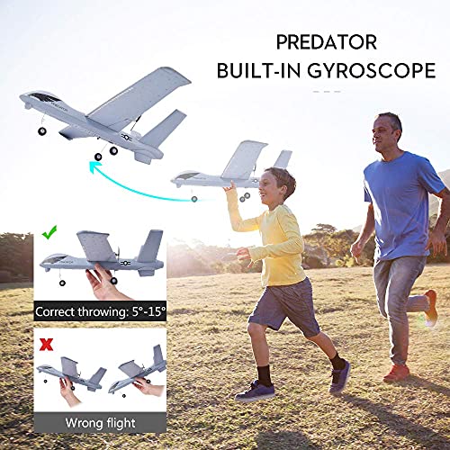 2.4Ghz 2 Channels RC Plane with 2 Batteries, Wingspan 660mm R128