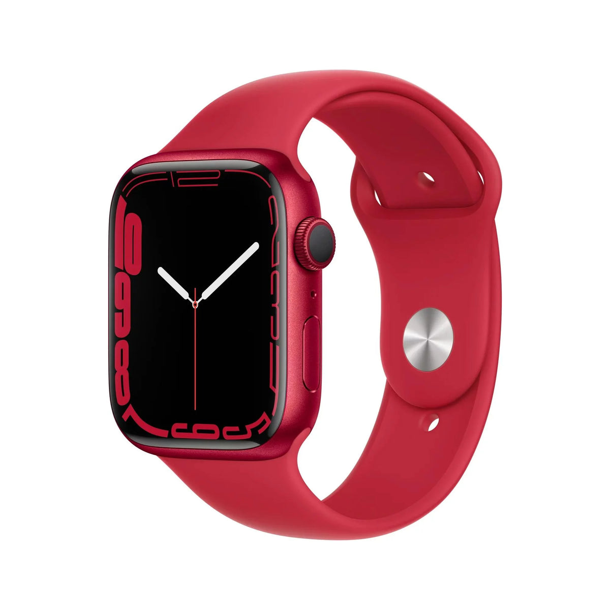 Apple Watch Series 7 (GPS + Cellular, 45 mm) Red Aluminum Case with Red Sport Band Q659
