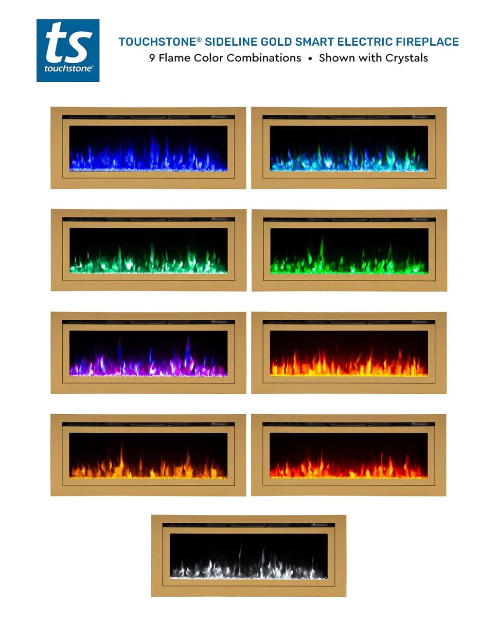 60 Inch Recessed Smart Electric Fireplace P888403