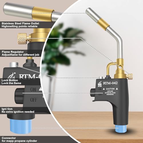 Propane Torch Head, Trigger Start Gas Torch Kit B2537