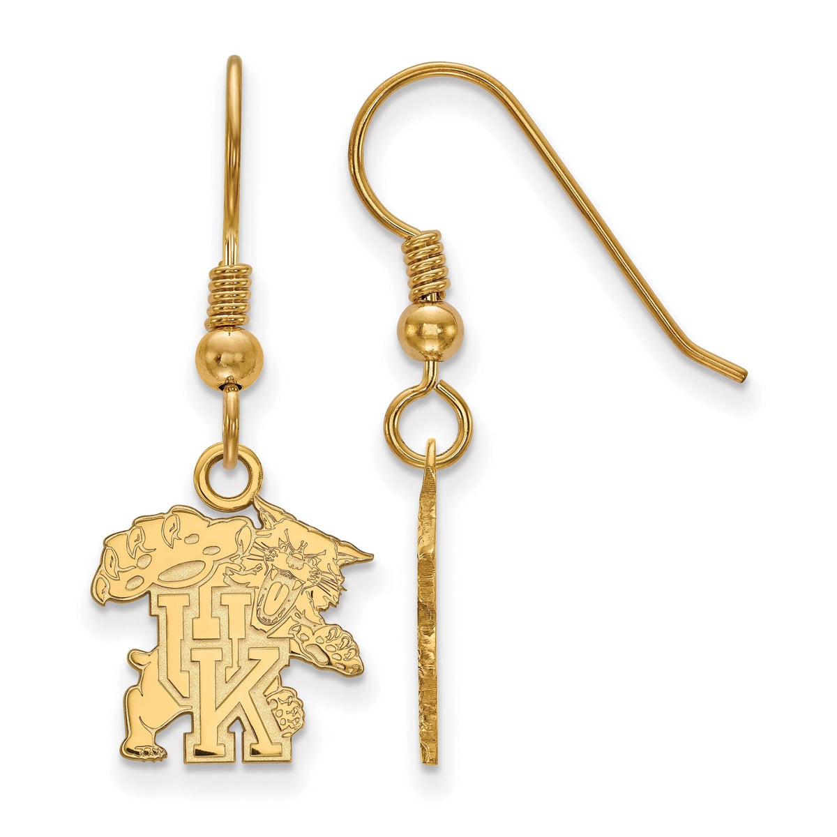 14K Gold Plated Silver Dangle Earrings L873