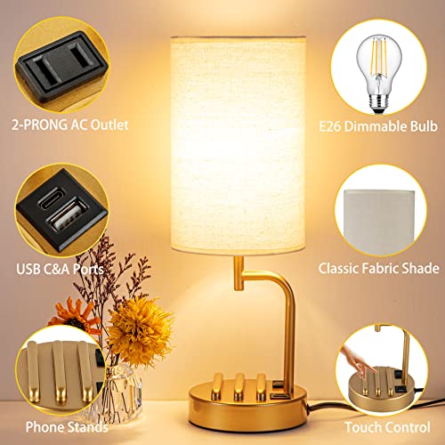 Touch Control USB Table Lamp with Dimmable LED Bulb Z38287