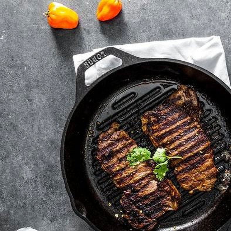 Black Cast Iron Grill Pan U23799