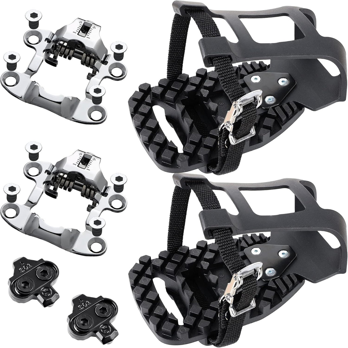 Bike Toe Clips Cage Pedal Adapters F397880