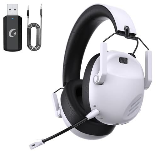 Black Wireless Gaming Headset with Bluetooth 5.3 and Noise Canceling Microphone H511
