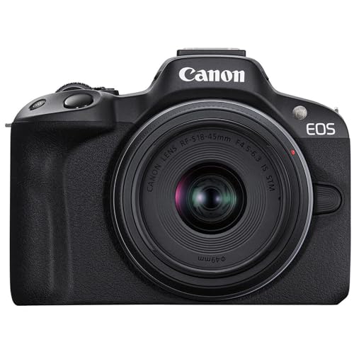 Black Mirrorless Camera with RF-S 18-45mm and RF-S 55-210mm Lens Kit O571969