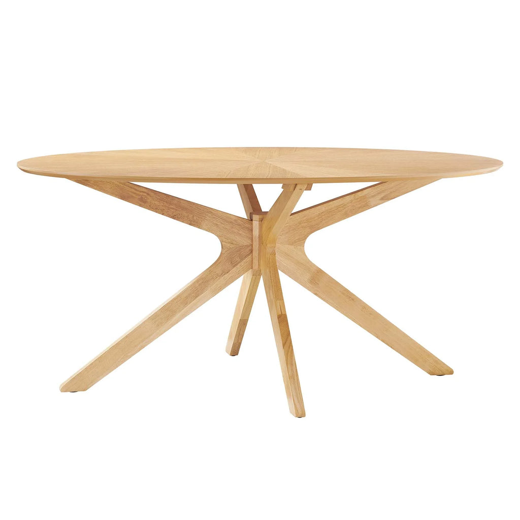 Oak Oval Wood Dining Table T997