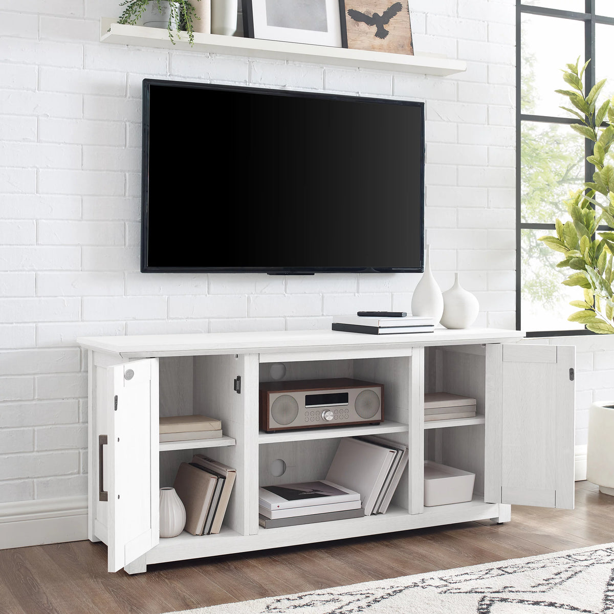 48 Rustic Low Profile TV Stand S260