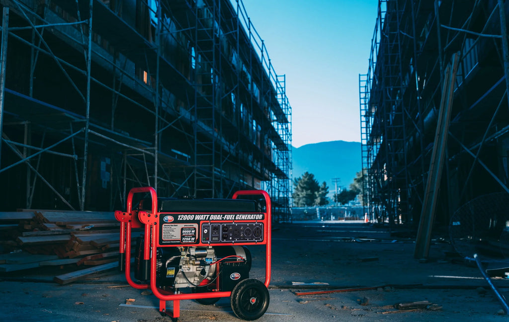 12000 Watt Dual Fuel Portable Generator with Electric Start T8282