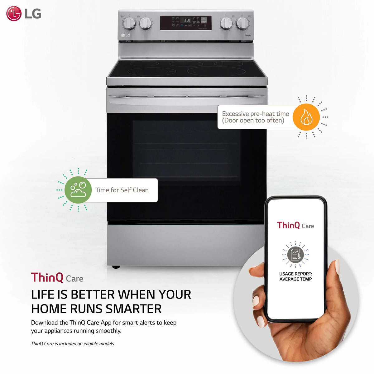 6.3 Cu. Ft. Stainless Electric Convection Smart Range D66671
