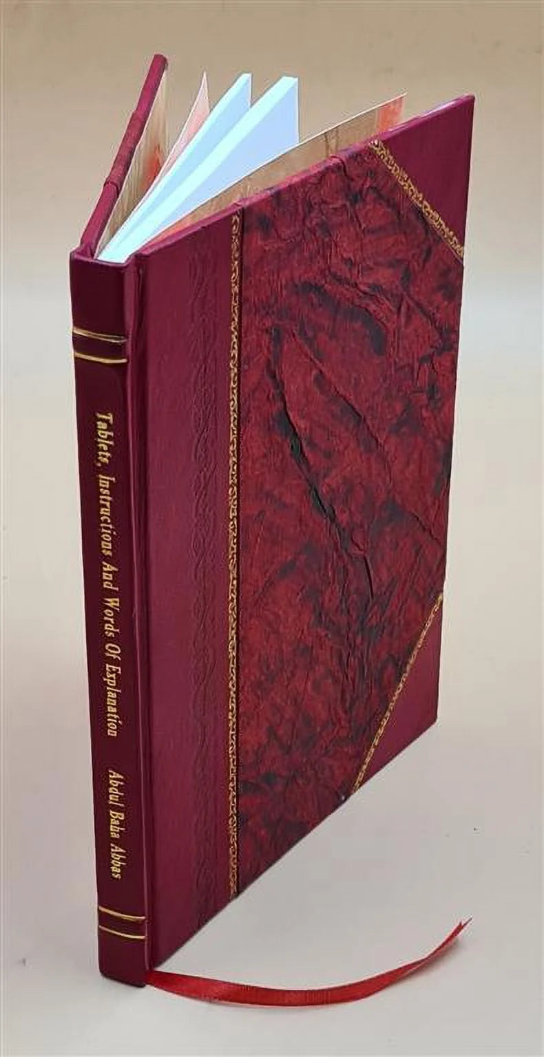 Tablets, Instructions and Words of Explanation [Leather Bound] E485942