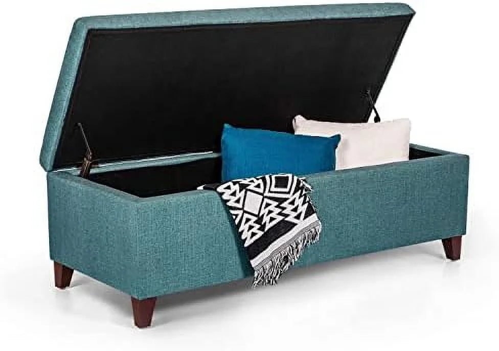PU Leather Tufted Rectangular Ottoman Bench D696415