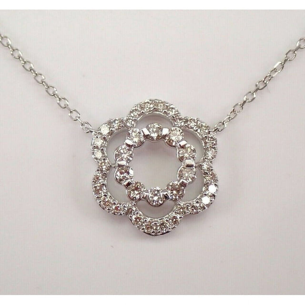 14K White Gold Lab Grown Diamond Pendant N2200