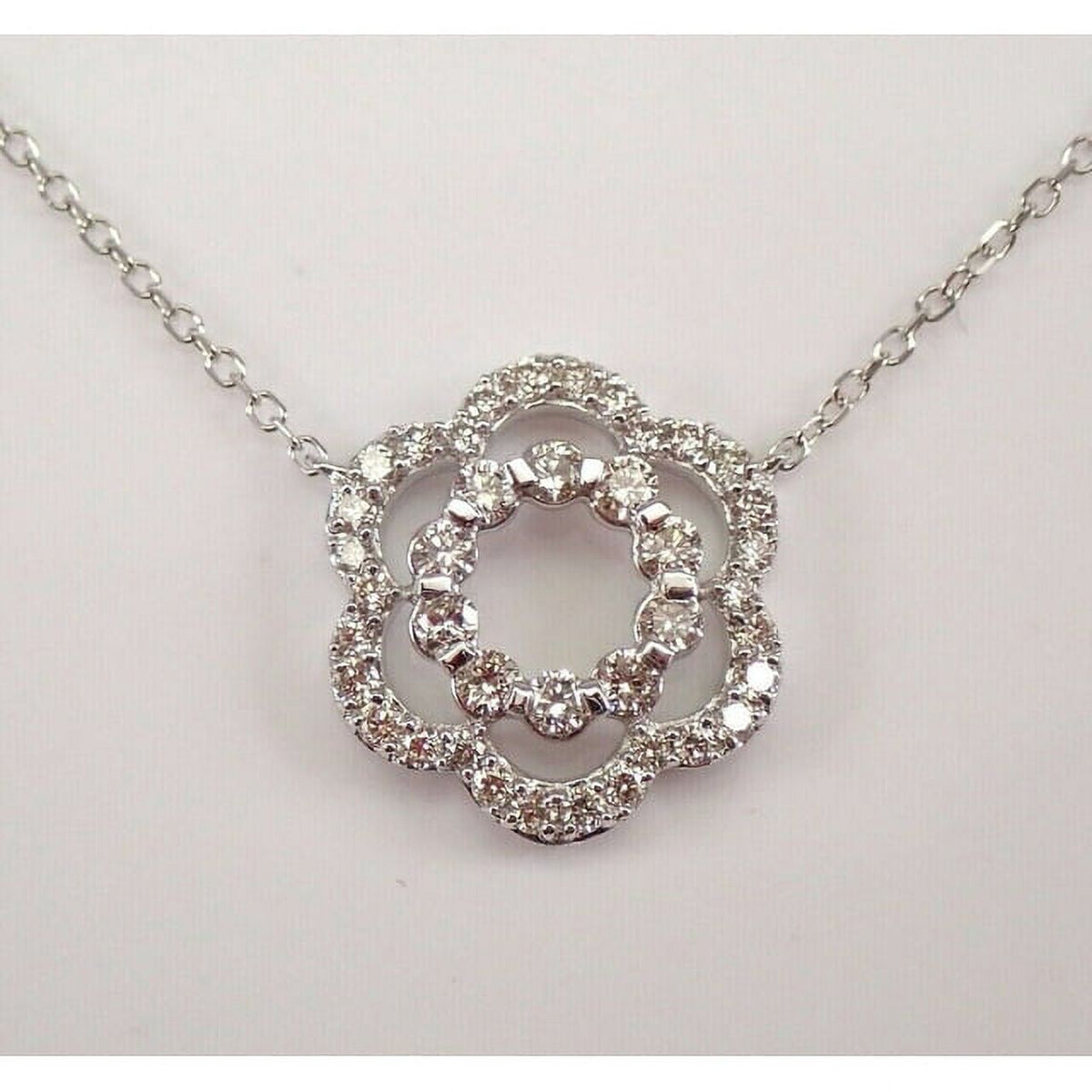 14K White Gold Lab Grown Diamond Pendant N2200