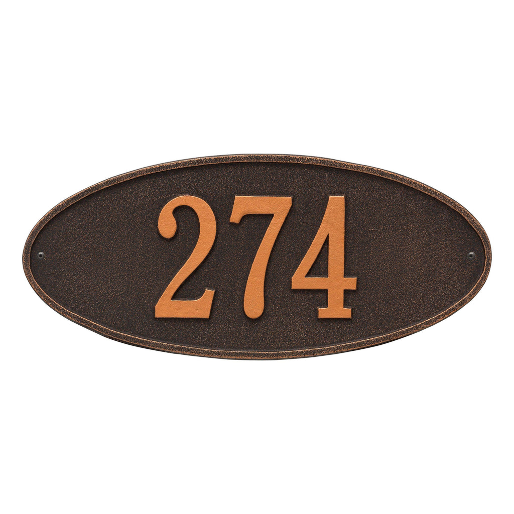 Oil-Rubbed Bronze Oval Wall Mirror I528