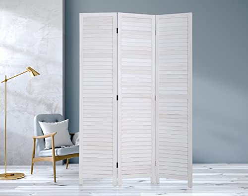 47.7'' Wide 67'' Tall 3 Panel Wooden Folding Room Divider Z924425