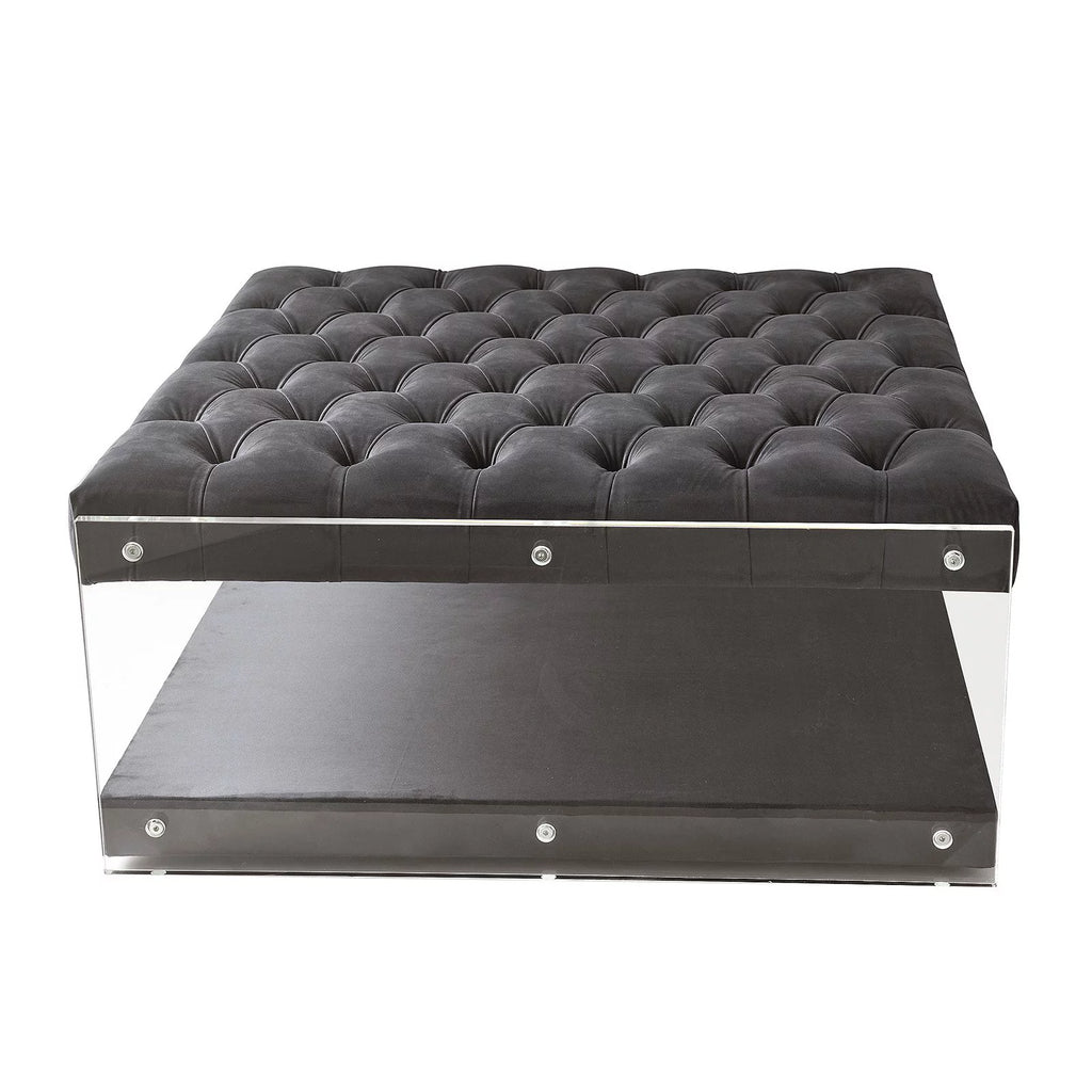 Velvet Contemporary Coffee Table Ottoman P721