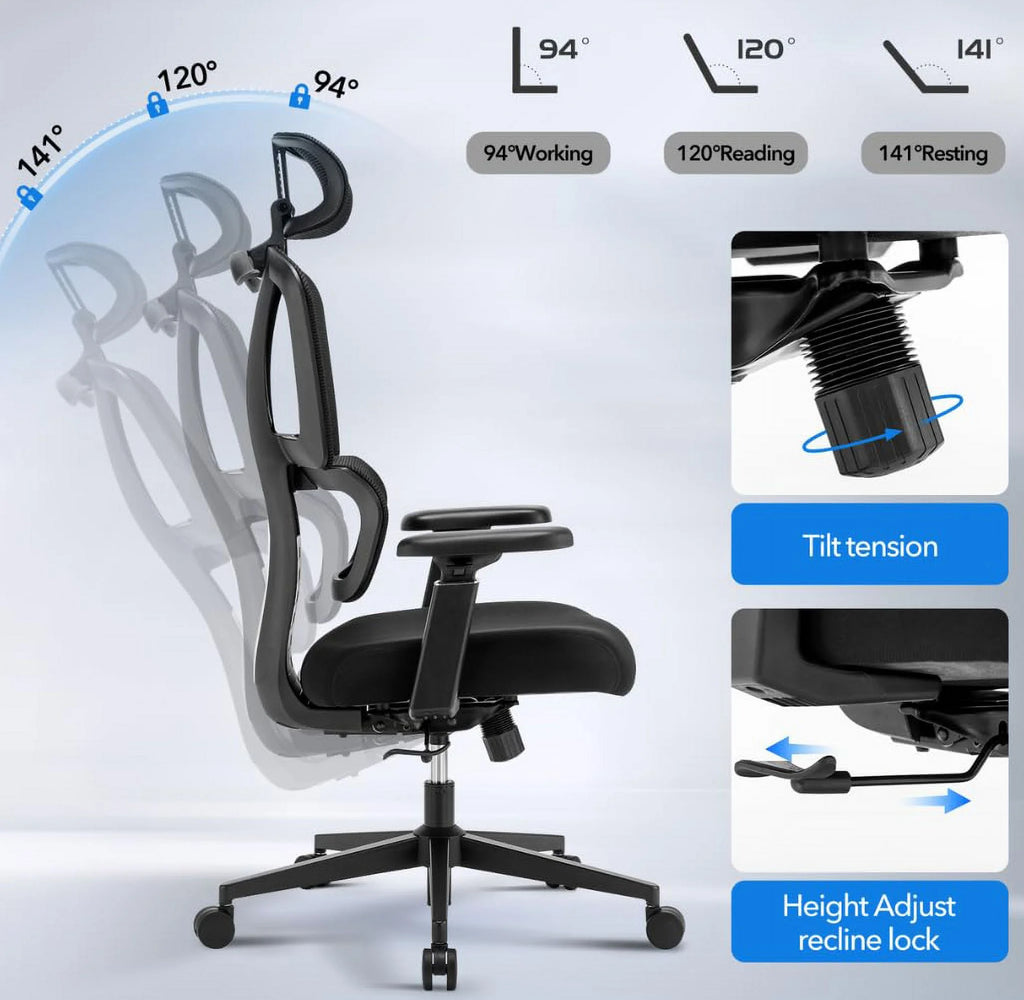 Mesh Ergonomic Office Chair with Headrest and Lumbar Support M601262