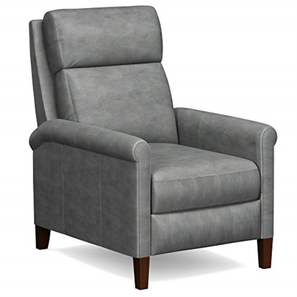 Espresso Brown Leather Pushback Recliner Q3099