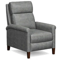 Espresso Brown Leather Pushback Recliner Q3099