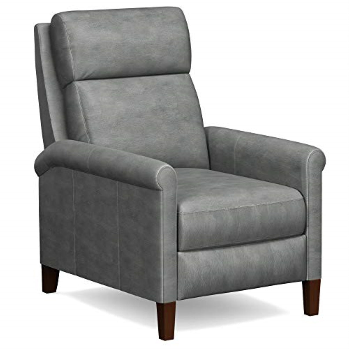 Espresso Brown Leather Pushback Recliner Q3099
