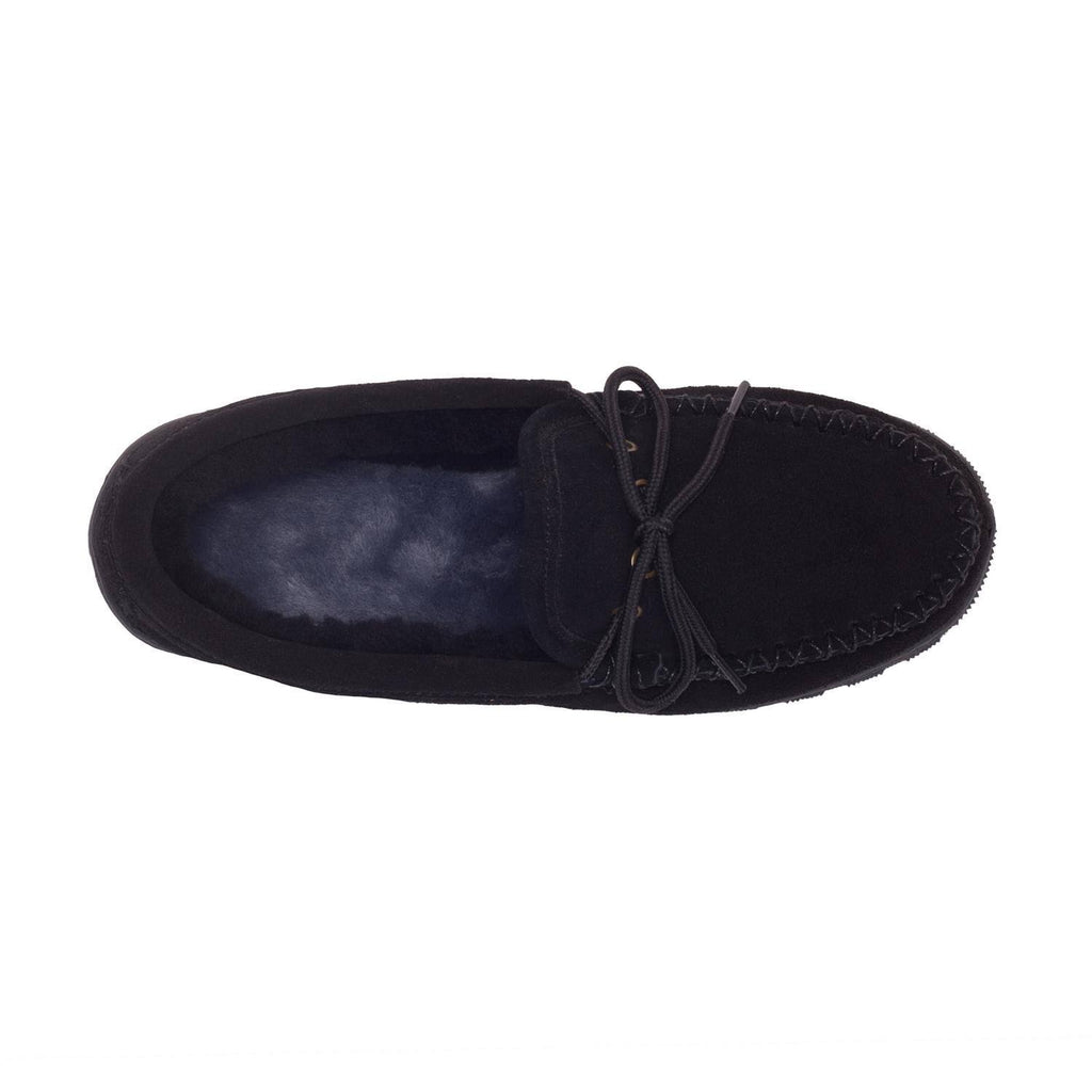 Black Sheepskin Moccasin, Size 13 B70431