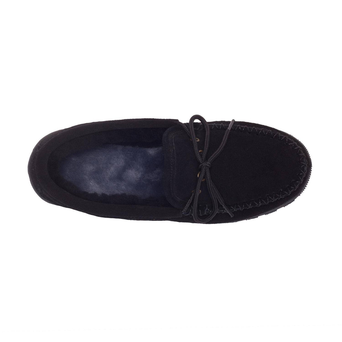 Black Sheepskin Moccasin, Size 13 B70431